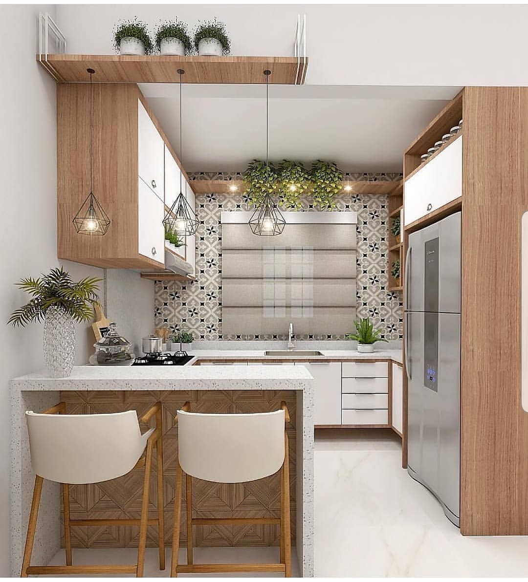 Дизайн маленькой кухни доме
